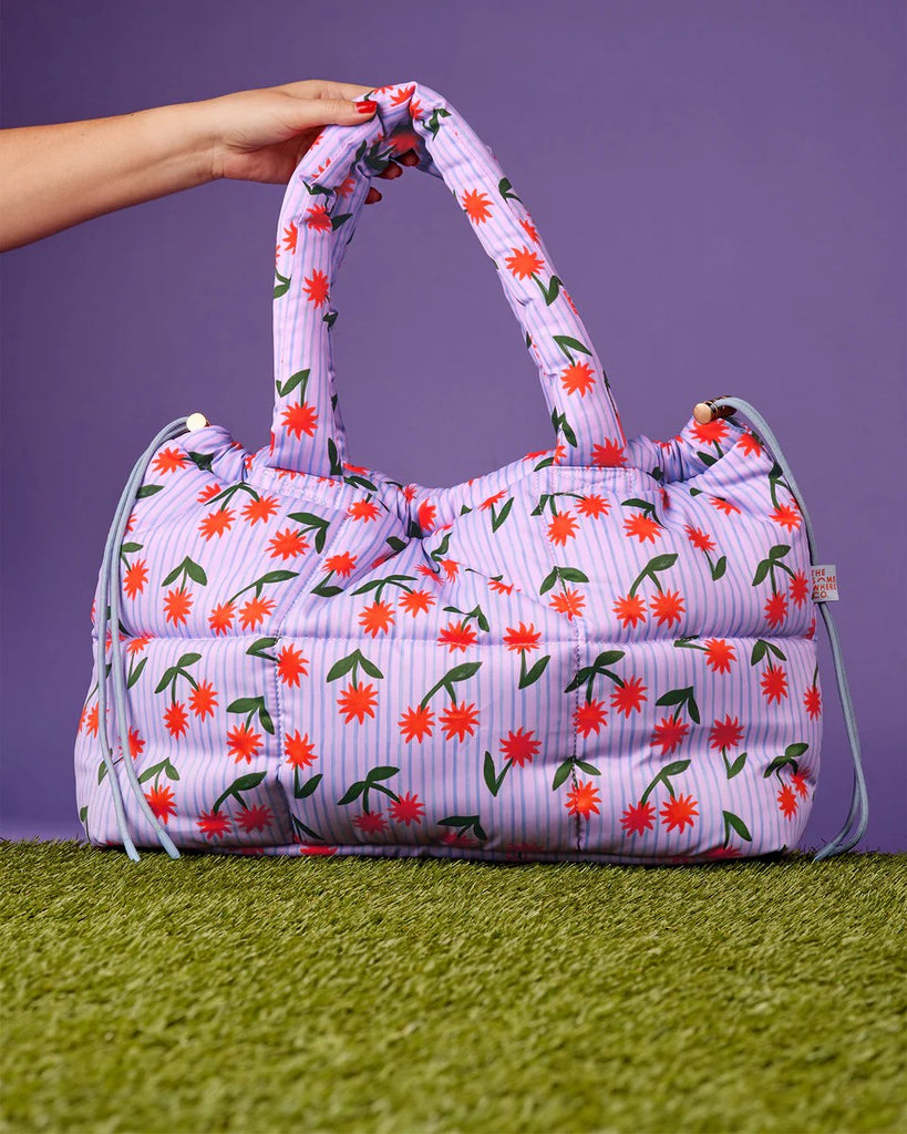 THE SOMEWHERE CO. MARSHMALLOW MIDI TOTE - SUNBURST
