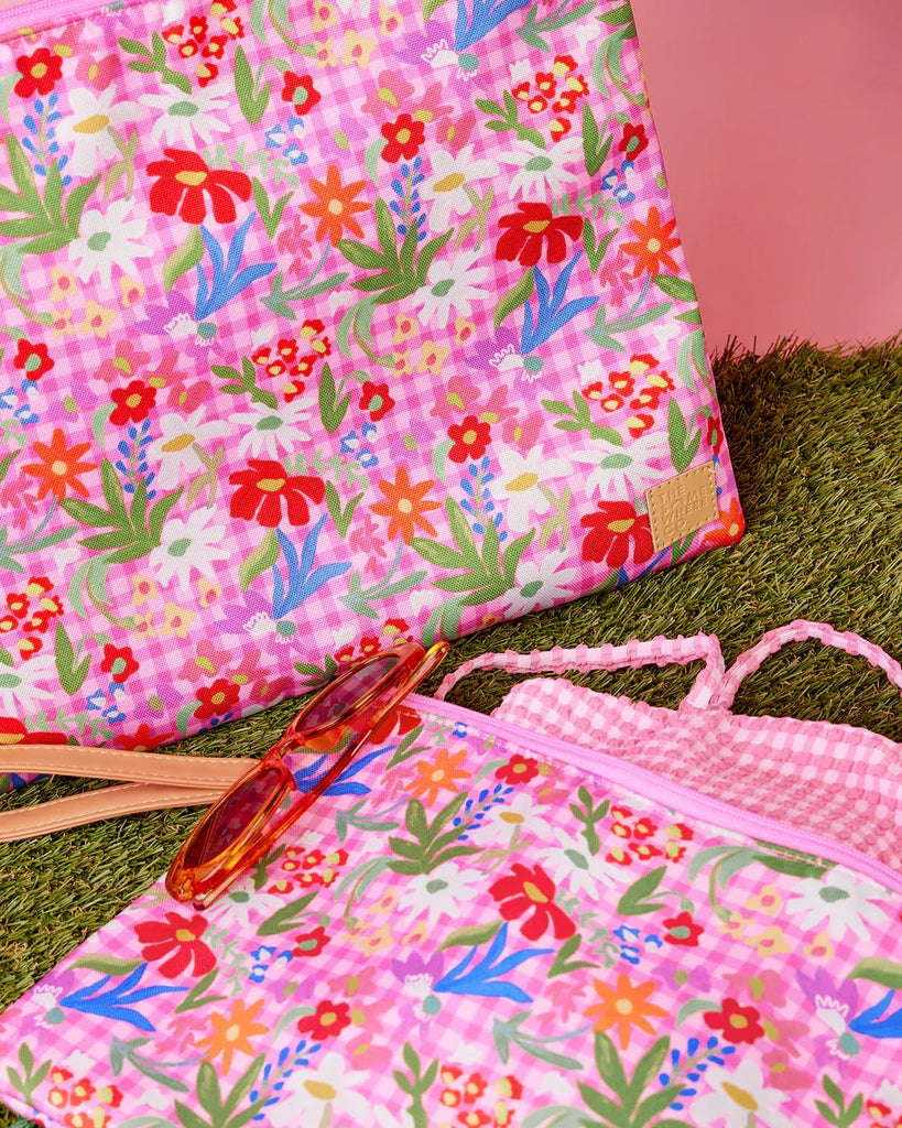 THE SOMEWHERE CO. LARGE WET BAG - FLOWERBURST