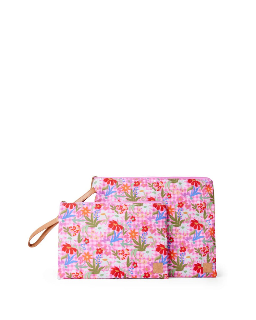 THE SOMEWHERE CO. LARGE WET BAG - FLOWERBURST
