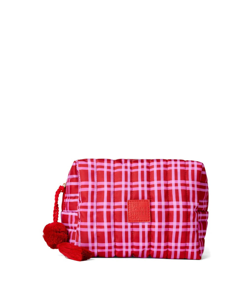 THE SOMEWHERE CO. COSMETIC CASE - RASPBERRY LEMONADE