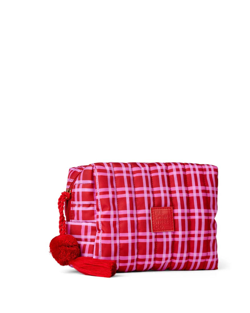 THE SOMEWHERE CO. COSMETIC CASE - RASPBERRY LEMONADE
