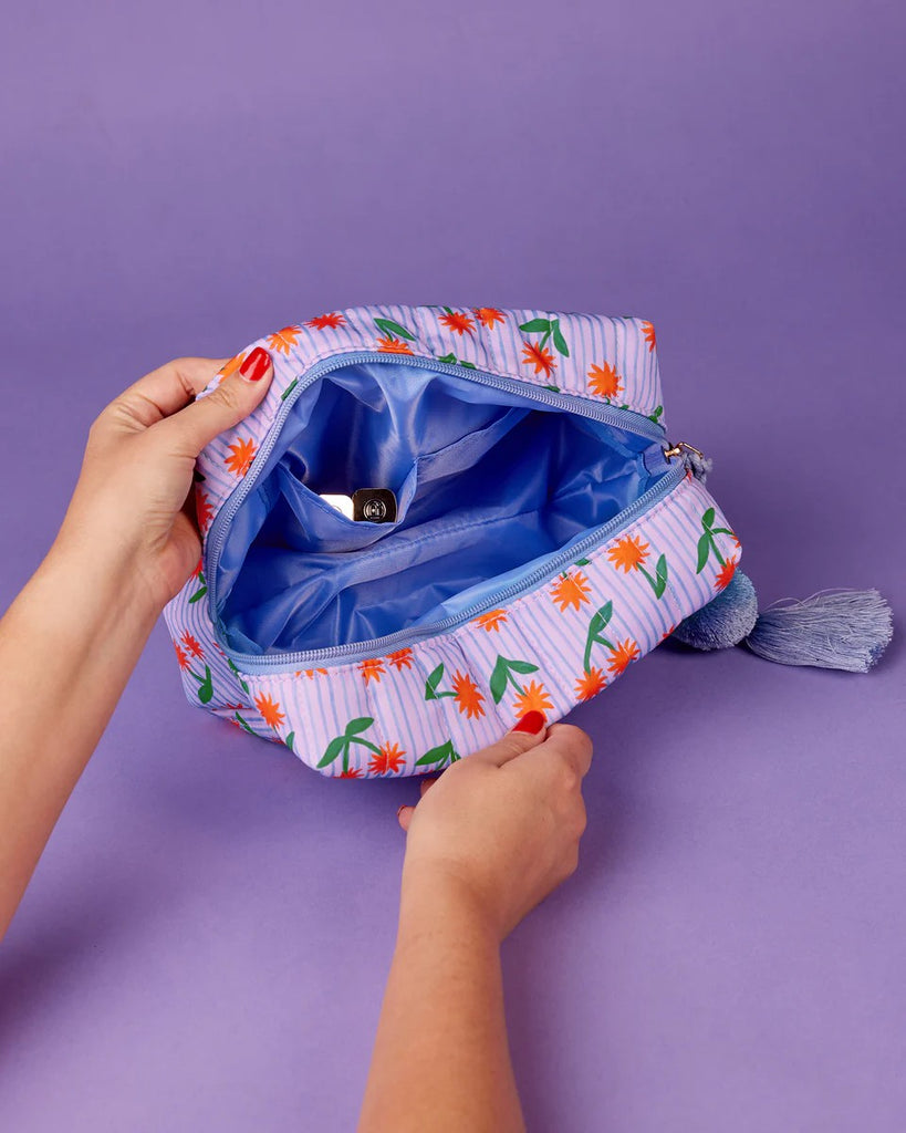 THE SOMEWHERE CO. COSMETIC CASE - SUNBURST