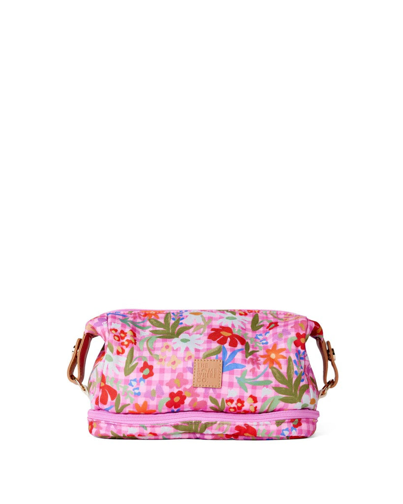 THE SOMEWHERE CO. COSMETIC BAG - FLOWERBURST