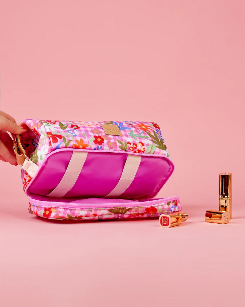 THE SOMEWHERE CO. COSMETIC BAG - FLOWERBURST