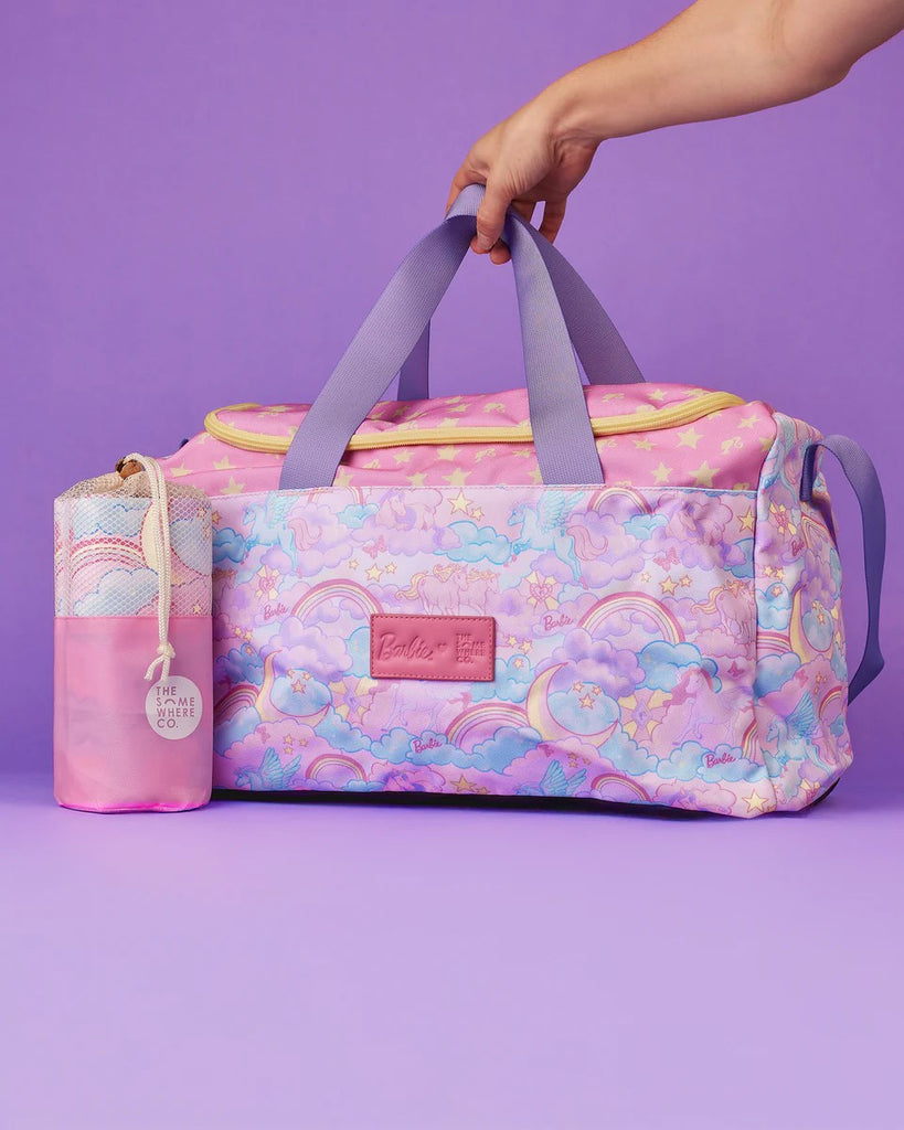 THE SOMEWHERE CO. MINI DUFFLE BAG - BARBIE UNICORN FANTASY