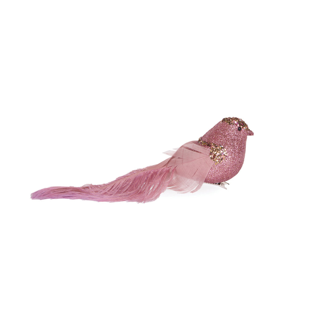 HOLLY & IVY PINK EMBELLISHED BIRD