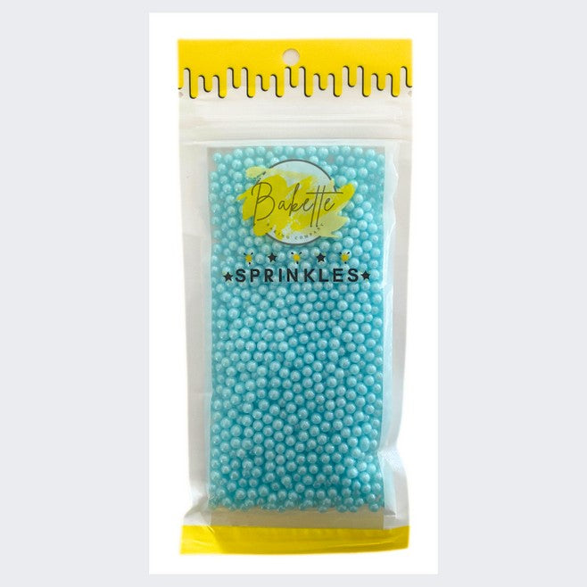 BAKETTE PEARLY SKY BLUE SUGAR PEARLS 56g