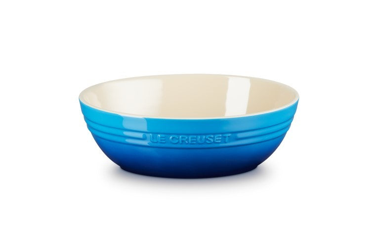 LE CREUSET STONEWARE OVAL SERVING BOWL 29cm AZURE BLUE– The Magic